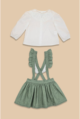 BLUSA CUELLO BORDADO Y...