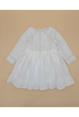 VESTIDO LINO CON PUNTILLAS...